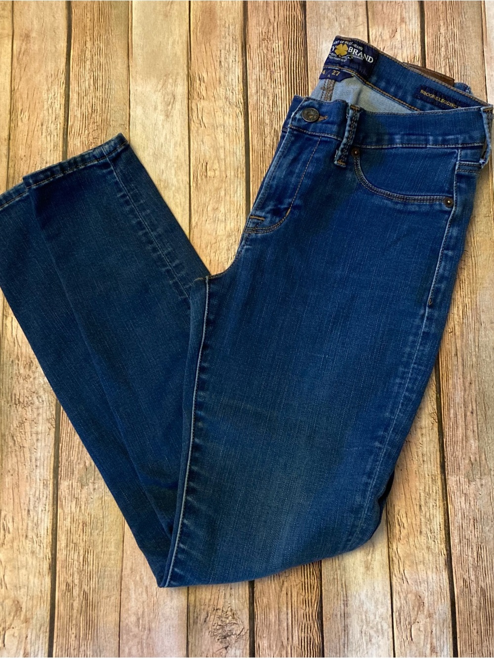 Lucky Brand Brooke Leggings Jean dark blue Size 4/27 Low Rise Logo